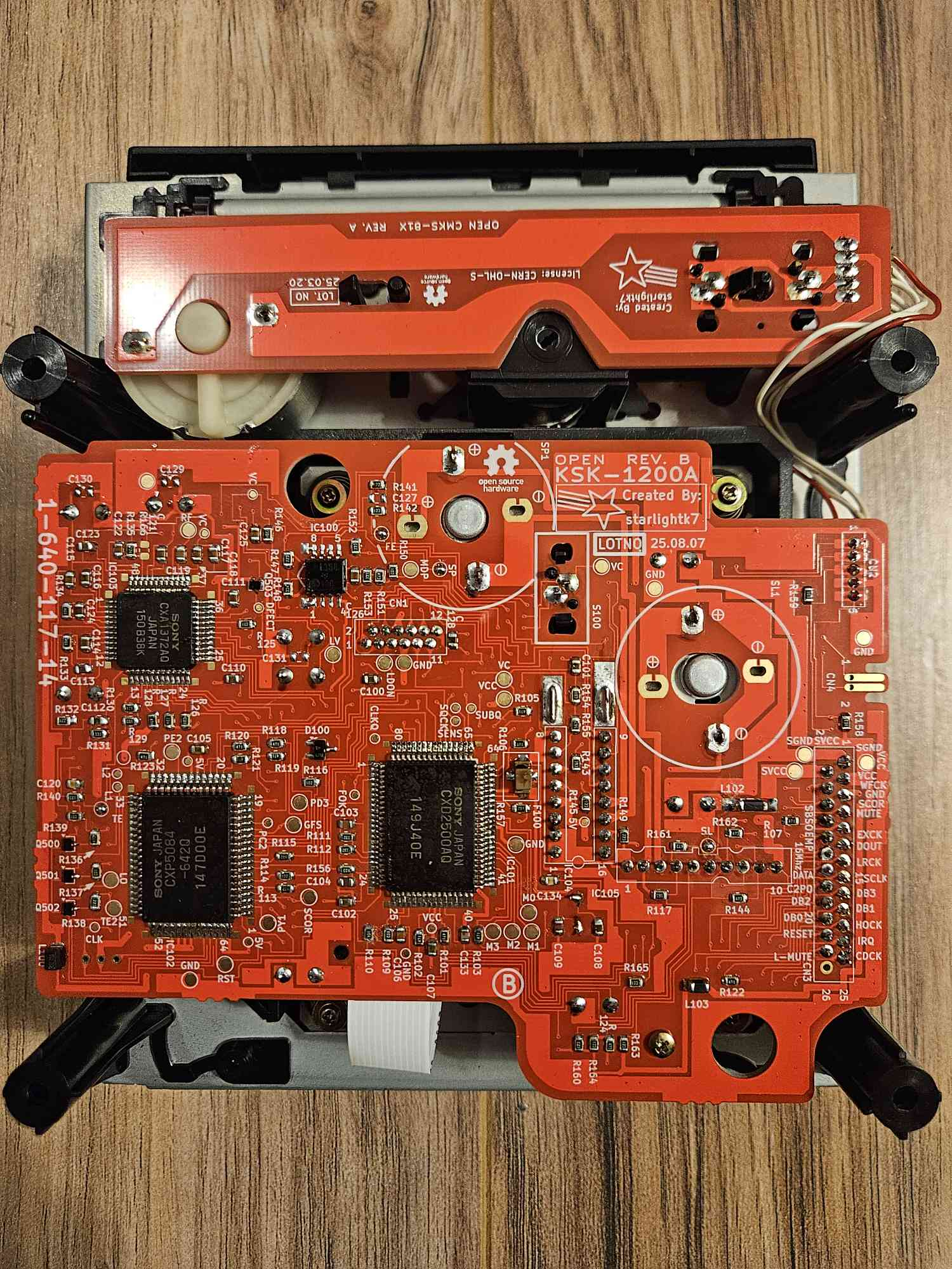 OpenKSK prototype build by RGBeter with KSK-1200A and CMK5-B1X boards.
