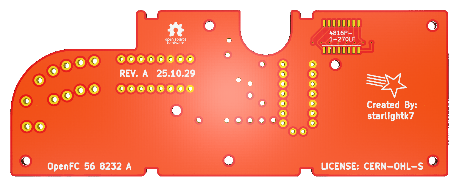 OpenFC 56.8232A Player 2 controller, back.