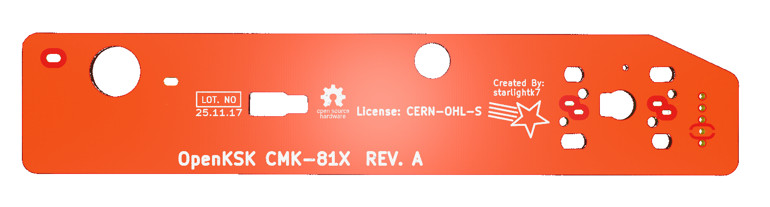 OpenKSK CMK-81X eject board, back.