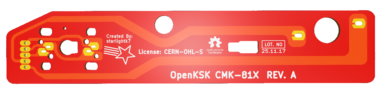 OpenKSK CMK-81X eject board, front.