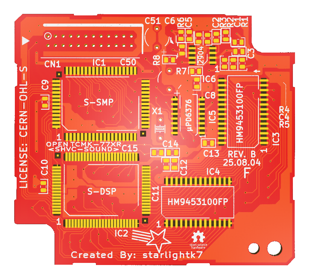 OpenSFC SHVC-SOUND detachable sound module, front.